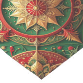 Red Green Decorative Holiday Table Runner Medium Tafelloper (Hoek)