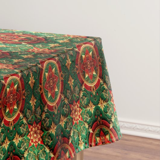 Red Green Decorative Holiday Tablecloth Tafelkleed (Voorbeeld)