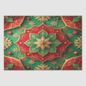 Red Green Decorative Holiday Tissue Paper Tissuepapier (Voorkant)