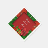 Red Green en Gold kerstdozen Napkins Servetten (Hoek)
