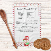 Red Green Gnome kerstboom Recipshoekkit Theedoek