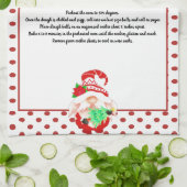 Red Green Gnome kerstboom Recipshoekkit Theedoek (Gevouwen)