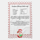 Red Green Gnome kerstboom Recipshoekkit Theedoek (Verticaal)