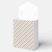 Red Green Gold Merry-kerstval Pattern Bedankdoosjes (Geopend)