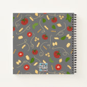 Red Green Gold Pasta sur Grey Cook Journal (Dos)