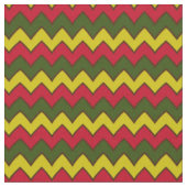 Red Green Hippie Chevron ZigZag Boho Pattern Stof (Close Up)