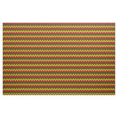 Red Green Hippie Chevron ZigZag Boho Pattern Stof (Fat Quarter)