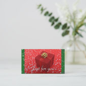 Red Green Holiday Business Cadeaubonnen Kortingskaartje (Staand voorkant)