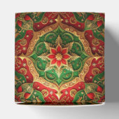 Red Green Holiday Decorative Favor Box Bedankdoosjes (Bovenkant)
