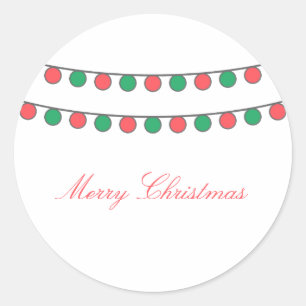Red Green Holiday Koord van Lichten Stickers