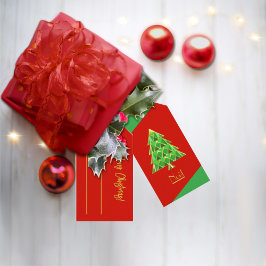 Red Green Joyoux Noel Cadeaulabel