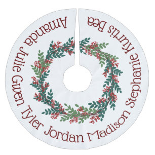 Red Green Kerstmis met familienaam Kerstboom Rok