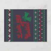 Red Green Lick My Balls Ugly kerst Briefkaart (Voorkant)
