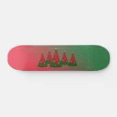 Red Green Merry-kerstboom Skateboard (Horizontaal)