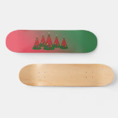 Red Green Merry-kerstboom Skateboard (Horizontaal)