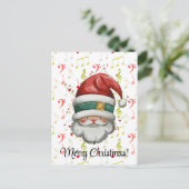 Red Green Music Notes et carte postale du Père Noë (Debout devant)