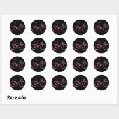 Red Green Neon Glow Road Bicycle Sticker (Feuille)