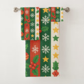 Red Green Pine and Berry Stripes Holiday Boho (En situation)