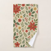 Red Green Pine et Berry Holiday Botanique (Serviette à main)