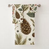 Red Green Pine et Berry Holiday Botanique rustique (En situation)