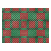 Red Green Plaid Christmas Tafelkleed (Voorkant (Horizontaal))