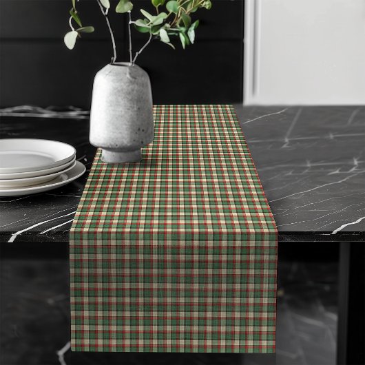 Red Green Plaid Table Runner voor de Feestdagen Lange Tafelloper