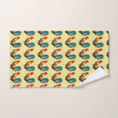 Red Green Rooster Bird Bath Towels Bad Handdoek (Handdoek)