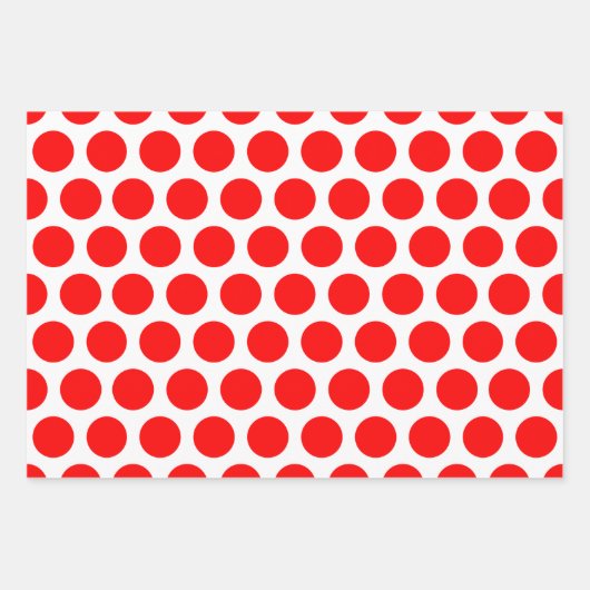 Red Green Silver Glitter Polka Dot Kerstmis Inpakpapier Vel (Voorkant)