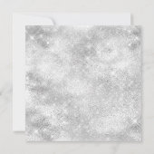 Red Green Silver Sparkle Wreate Kerstparty Kaart (Achterkant)