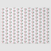 red green soccer balls pattern tissuepapier (Voorkant)