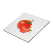 Red Green Tomato Food Art Tegeltje (Zijkant)