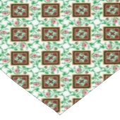  Red Green White Barcelona Floral Tafelkleed (Gekanteld)