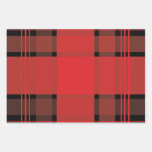 Red Green White Black Pset Pattern Stripes Gift Inpakpapier Vel (Voorkant)