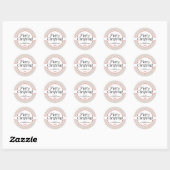 Red Green White Diagonal Stripe Étiquette cadeau (Feuille)
