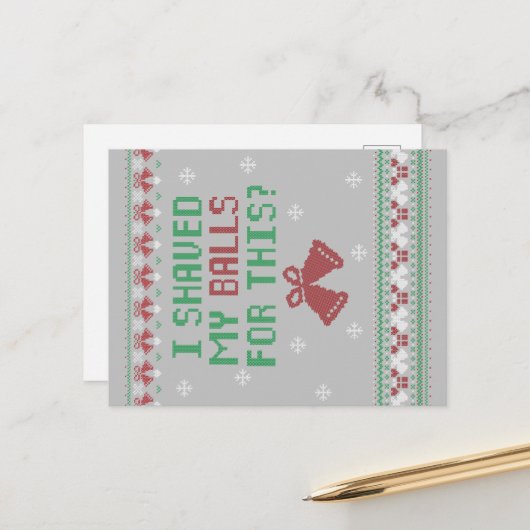 Red Green White | Ik heb m'n ballen hier voor gesc Briefkaart (Voorkant / Achterkant in situ)