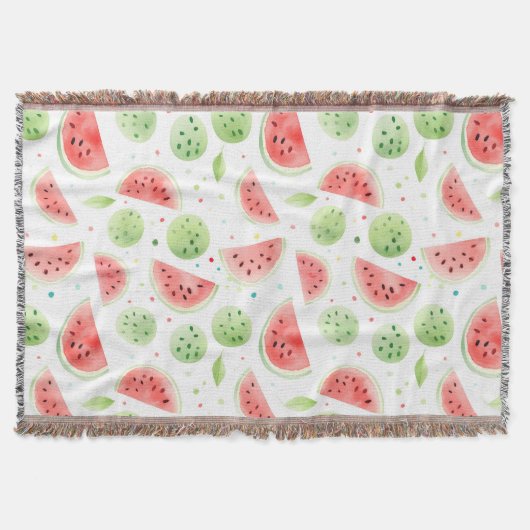 Red Green White Watermelons Deken (Voorkant)