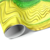 ~ Red Green Yellow Fractal ~ Kerstmis Cadeaupapier (Rol Hoek)