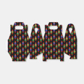 Red Green Yellow Nutcracker Tiled Pattern Bedankdoosjes (Uitgevouwen)
