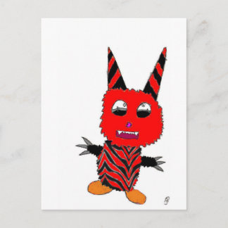 Red gremlin briefkaart