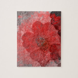 Red Grey Black Grunge Digital Graphic Art Design Legpuzzel