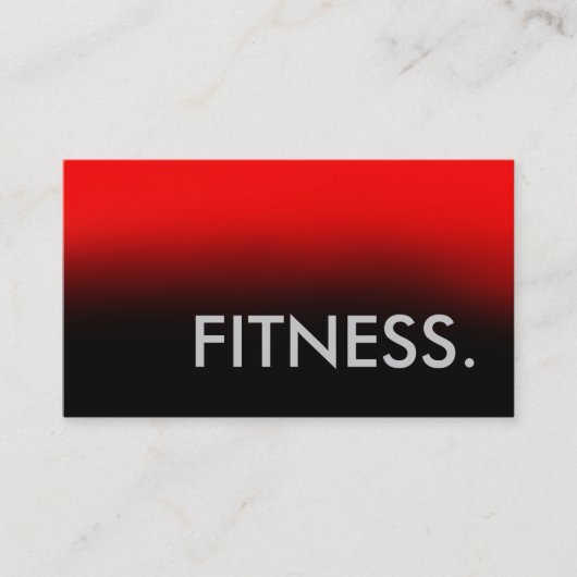 Red Grey Black Trainer Fitness Visitekaartje (Voorkant)