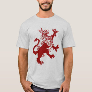 Red Griffin - Medieval Griffin T-shirt