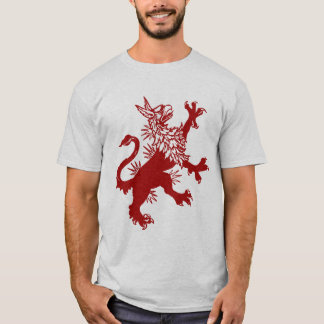 Red Griffin - Medieval Griffin T-shirt