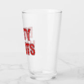 Red Grunge Dirty Habits Beer Glass Glas (Links)