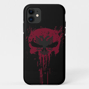 Red Grunge schedel Hoesje-Mate iPhone Case