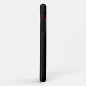 RED Grunge skull Hoesje-Mate iPhone Case (Achterkant/rechts)