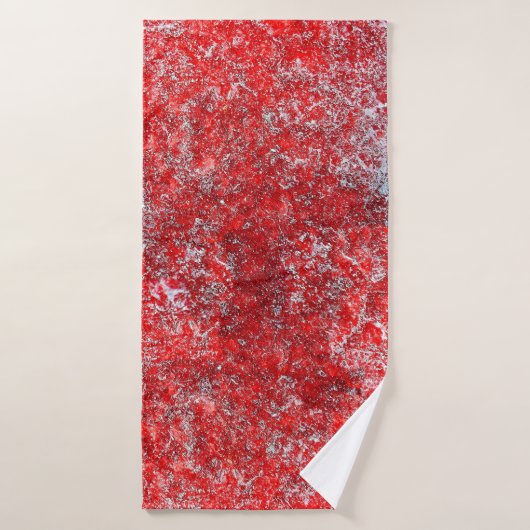 Red grunge textureabstract,ancient,art,background, badhanddoek (Badhanddoek)