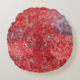 Red grunge textureabstract,ancient,art,background; rond kussen