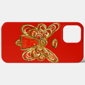 Red Guardian Angel Art coque iphone personnalisé (Verso (horizontal))