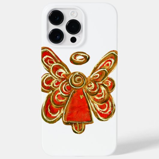 Red Guardian Angel Art coque iphone personnalisé (Verso)
